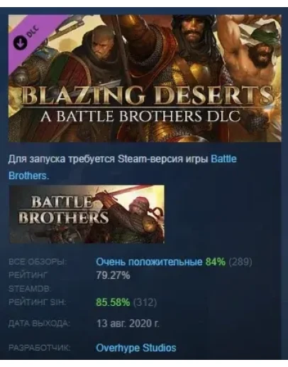 Battle Brothers - Blazing Deserts DLC STEAM РОССИЯ