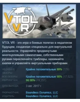 VTOL VR АВТОДОСТАВКА STEAM РОССИЯ