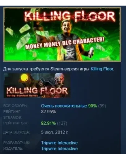 Killing Floor - Harold Lott Character Pack STEAM РОССИЯ