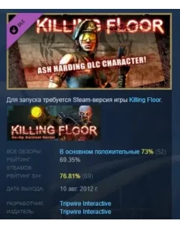Killing Floor - Ash Harding Character Pack DLC STEAM РФ Killing Floor - Ash Harding Character Pack DLC STEAM РФ