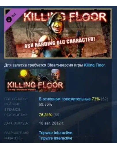 Killing Floor - Ash Harding Character Pack DLC STEAM РФ Killing Floor - Ash Harding Character Pack DLC STEAM РФ