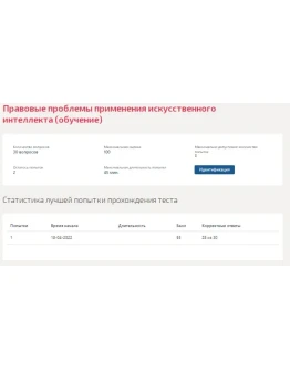 Правовые проблемы применения искусственного интеллекта.