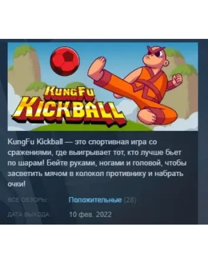 KungFu Kickball STEAM KEY REGION FREE GLOBAL