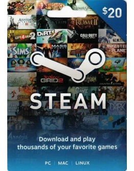 STEAM WALLET GIFT CARD 20 SGD СИНГАПУР + ПОДАРОК