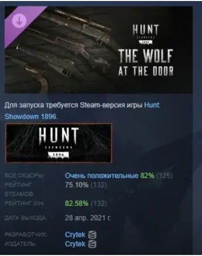 Hunt: Showdown 1896 - The Wolf at the Door STEAM РОССИЯ