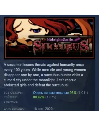 Midnight Castle Succubus DX АВТОДОСТАВКА STEAM РОССИЯ