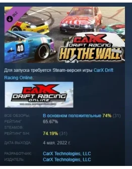CarX Drift Racing Online - Hit The Wall DLC STEAM РФ