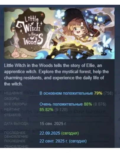 Little Witch in the Woods АВТОДОСТАВКА STEAM РОССИЯ
