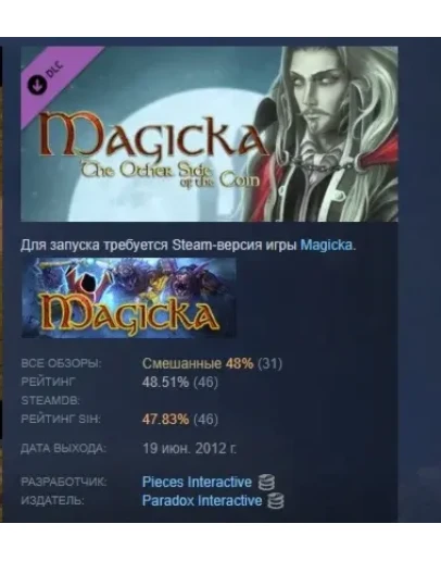 Magicka: The Other Side of the Coin DLC STEAM РОССИЯ