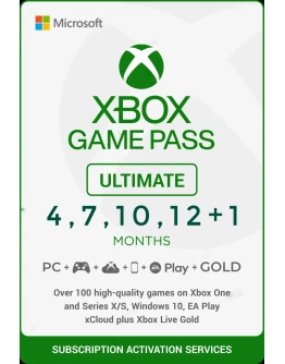 XBOX Game Pass Ultimate 2 месяцев для любой у