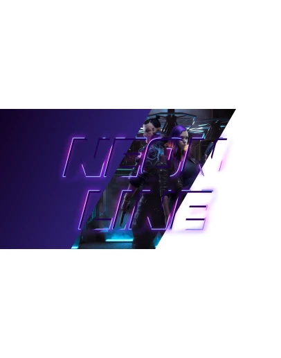 Современная неоновая надпись крутой светящийся эффект