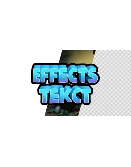 Прикольный объемный 3Д текст с градиент фоном для шапки