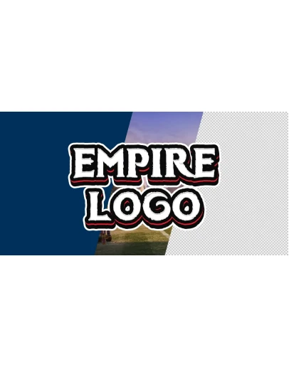 Надпись шрифт с красивым эффектом для шапки канала