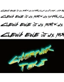 Киберпанк русский кириллический шрифт cyberpunk