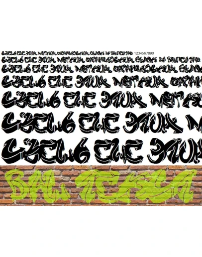 Кириллический шрифт Graffitifil