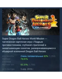 SUPER DRAGON BALL HEROES WORLD MISSION STEAM РОССИЯ SUPER DRAGON BALL HEROES WORLD MISSION STEAM РОССИЯ