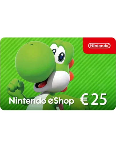 КАРТА ОПЛАТЫ NINTENDO ESHOP 25 EUR EU СКИДКИ
