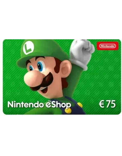 КАРТА ОПЛАТЫ NINTENDO ESHOP 75 EUR EU СКИДКИ
