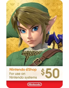 КАРТА ОПЛАТЫ NINTENDO ESHOP 50 USD USA