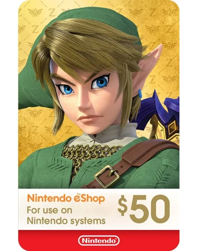 КАРТА ОПЛАТЫ NINTENDO ESHOP 50 USD USA