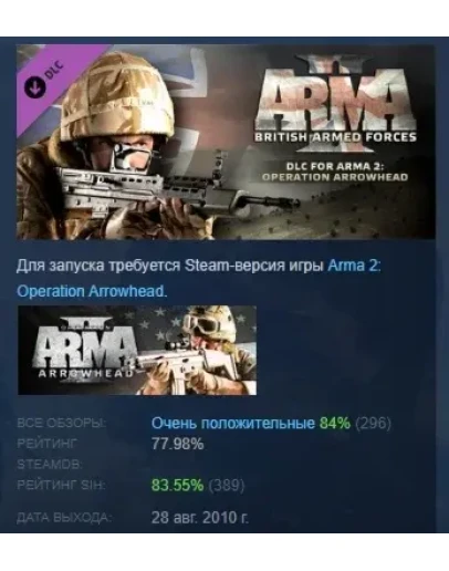 Arma 2: British Armed Forces DLC STEAM GIFT РОССИЯ