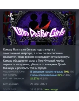 Danganronpa Another Episode: Ultra Despair Girls STEAM Danganronpa Another Episode: Ultra Despair Girls STEAM