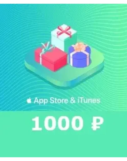 1000 руб App Store iTunes Cертификат пополнения RUS