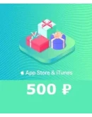 App Store iTunes 500руб РФ подарочная карта пополнения