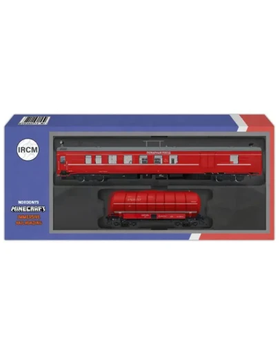 Пожарный поезд для игры Minecraft