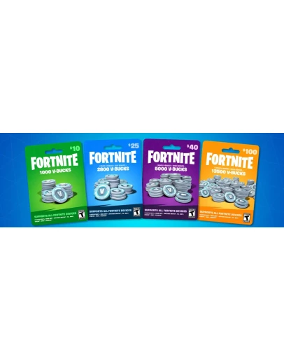FORTNITE 1000 - 2800 - 5000 - 13500 V-BUCKS EPIC