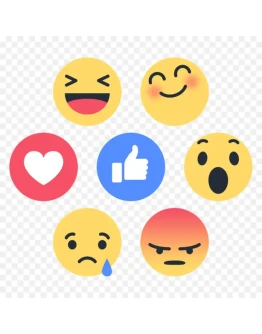 Facebook Лайки для Поста EMOTICONS / Сервис