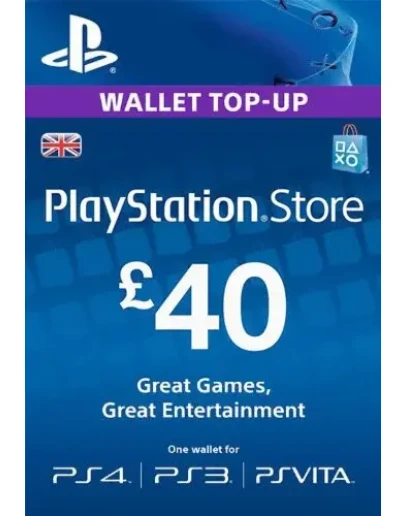 Playstation Network PSN 40 (UK) - без комиссии