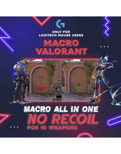 Valorant Macro No Recoil 10 в 1 Мышь Logitech Valorant Macro No Recoil 10 в 1 Мышь Logitech