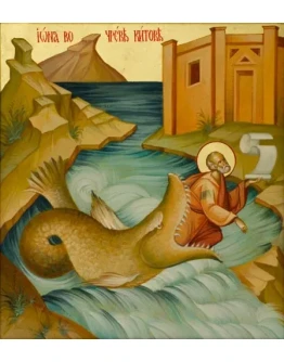 Иона во чреве китове_001(74х82см)