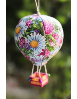 Эксклюз. схема для вышивки крестом Цвет-ый возд. шар