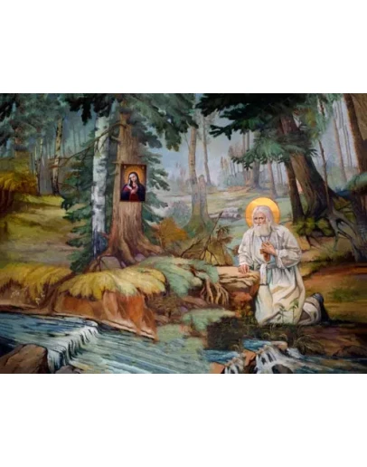 Серафим на камне_001(170х130см)