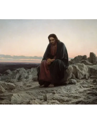 Христос в пустыне_001(67х59см)