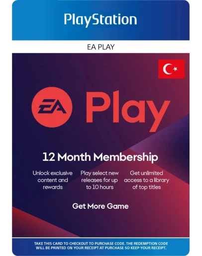 EA Play 12 месяцев PS Store Турция