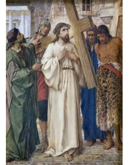 Иисус берёт Крест свой_002(93х131см)