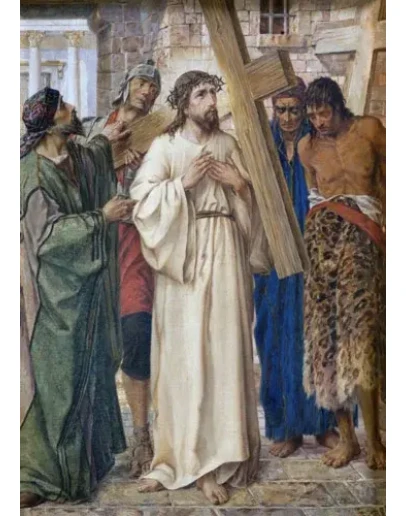 Иисус берёт Крест свой_002(93х131см)