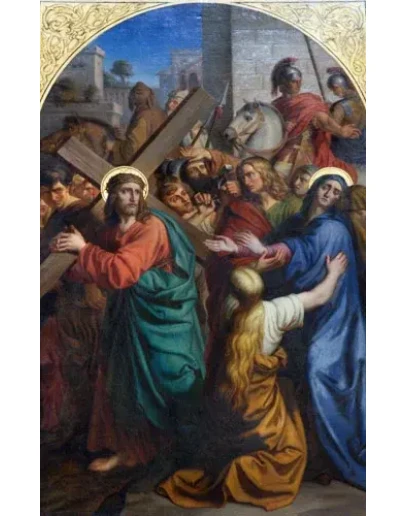 Иисус встречает свою Мать_003(63x100см)