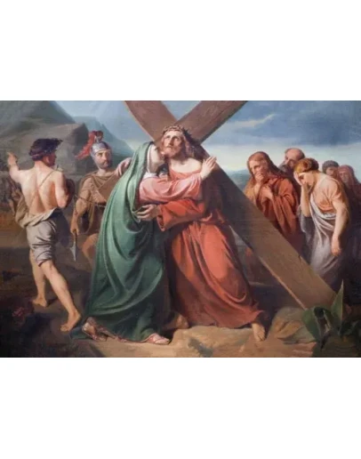 Иисус встречает свою Мать_004(136x97см)