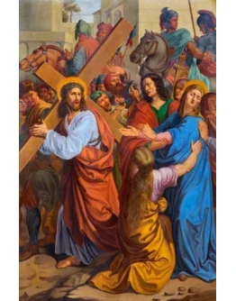 Иисус встречает свою Мать_005(57х87см)