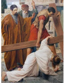 Иисус падает под Крестом_003(95х126см)