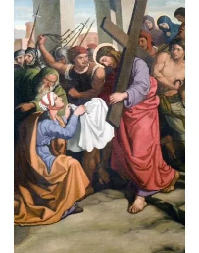 Святая Вероника вытирает лицо Иисуса_003(98х145см)