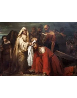 Святая Вероника вытирает лицо Иисуса_004(130х92см)