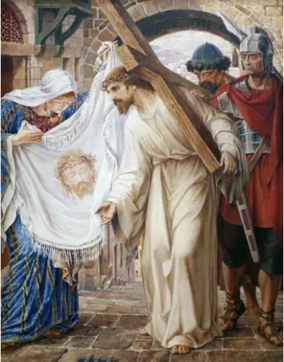 Святая Вероника вытирает лицо Иисуса_005(90х114см)