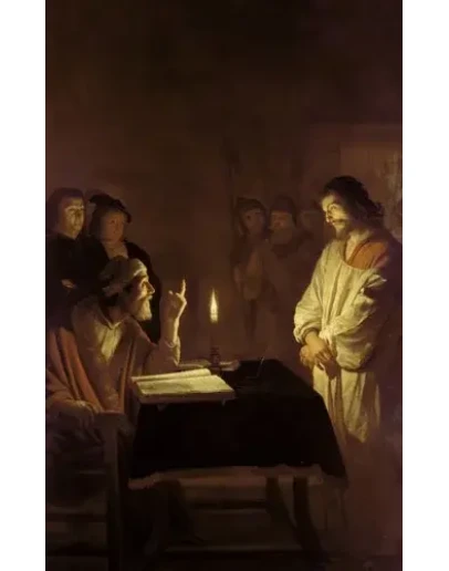 Христос на суде первосвященника_001(50х80см)