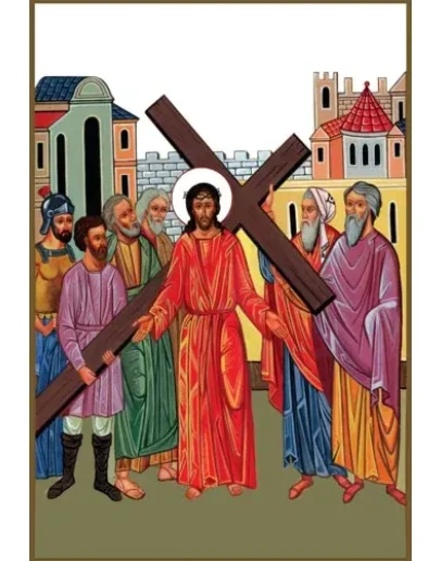 002-Иисус берёт Крест свой(108х158см)слои
