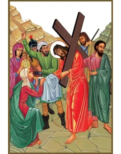 006-Святая Вероника вытирает лицо Иисуса(108х158см)слои